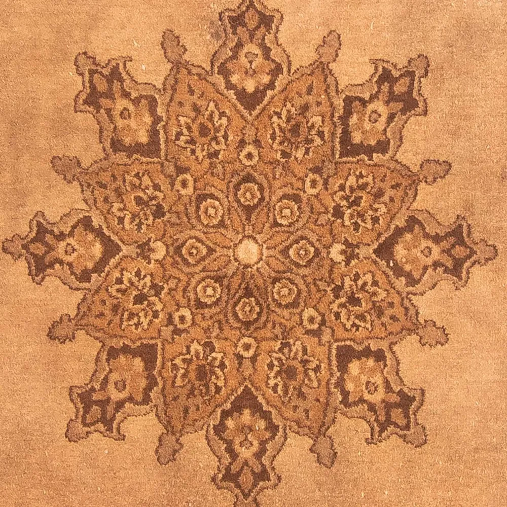 Afghansk teppe - 213 x 150 cm - mørk beige
