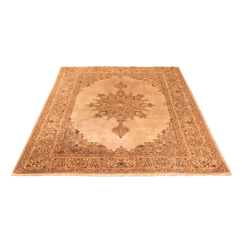 Afghansk teppe - 213 x 150 cm - mørk beige