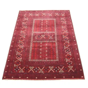 Afghansk teppe - 235 x 161 cm - rød