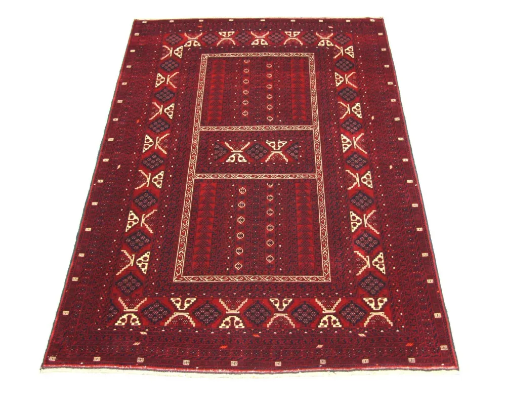 Afghansk teppe - 246 x 163 cm - rød