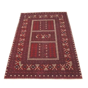 Afghansk teppe - 246 x 163 cm - rød