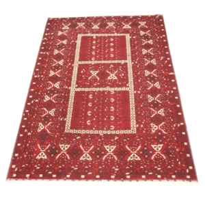 Afghansk teppe - 247 x 161 cm - rød