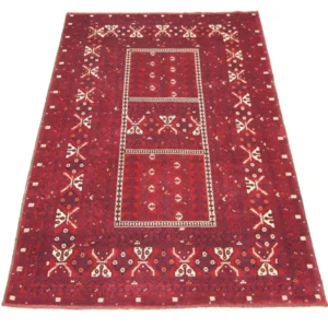 Afghansk teppe - 248 x 158 cm - rød