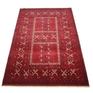 Afghansk teppe - 250 x 166 cm - rød