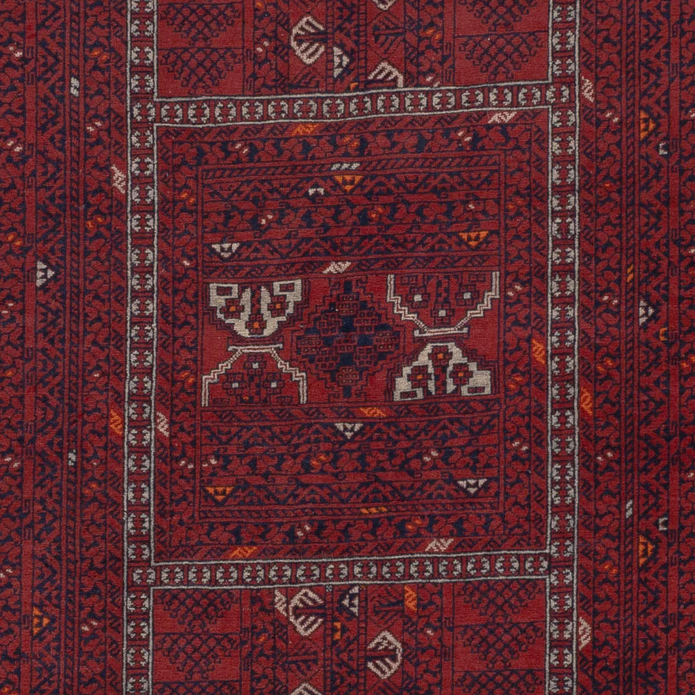 Afghansk teppe - 252 x 154 cm - rød