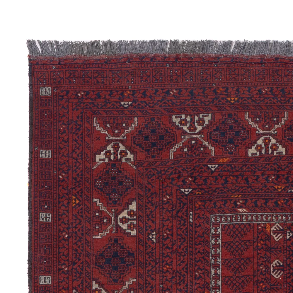 Afghansk teppe - 252 x 154 cm - rød