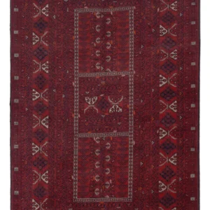 Afghansk teppe - 252 x 154 cm - rød