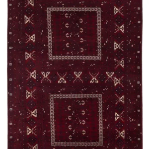 Afghansk teppe - 258 x 159 cm - rød