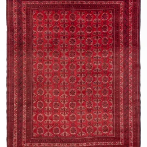 Afghansk teppe - 275 x 203 cm - rød