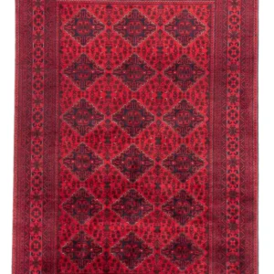 Afghansk teppe - 285 x 198 cm - rød