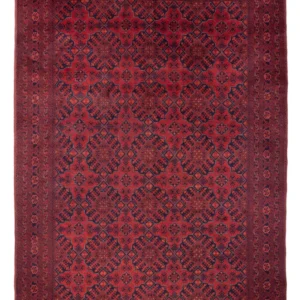 Afghansk teppe - 288 x 193 cm - rød