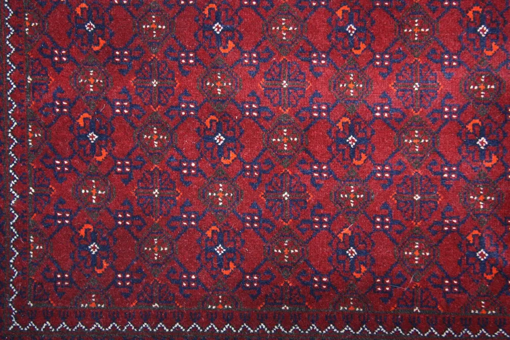 Afghansk teppe - 288 x 193 cm - rød
