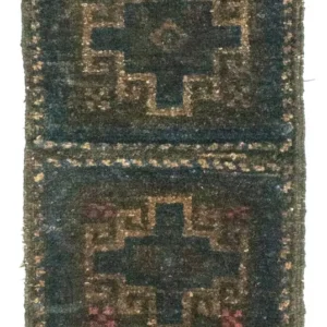 Afghansk teppe - 47 x 25 cm - blå