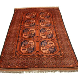Afghansk teppe - 290 x 208 cm - oransje