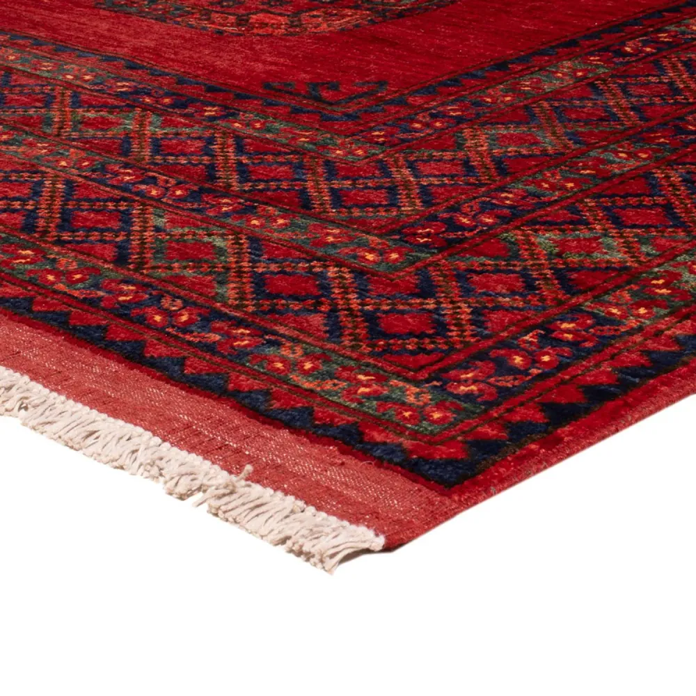Afghansk teppe - 297 x 256 cm - rød