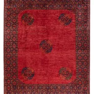 Afghansk teppe - 301 x 255 cm - rød