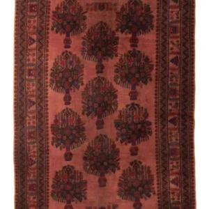Afghansk teppe - 303 x 200 cm - flerfarget