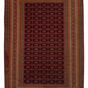 Afghansk teppe - 321 x 243 cm - mørk rød