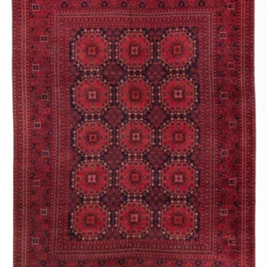 Afghansk teppe - 335 x 240 cm - rød