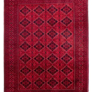 Afghansk teppe - 345 x 244 cm - rød