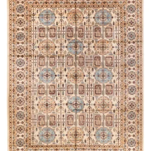 Afghansk teppe - 346 x 245 cm - lys beige