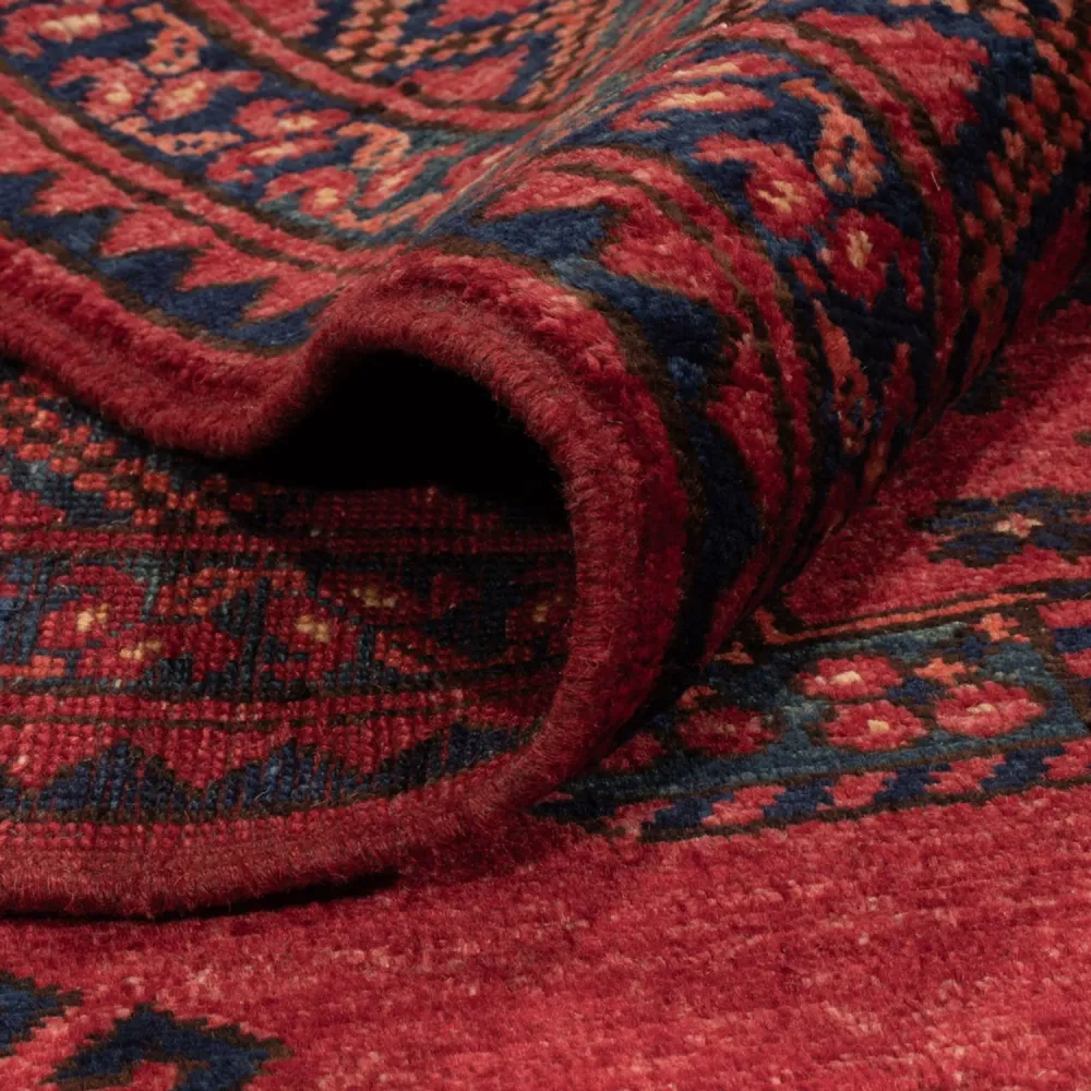 Afghansk teppe - 346 x 256 cm - rød