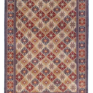 Afghansk teppe - 355 x 250 cm - lys beige