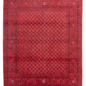 Afghansk teppe - 387 x 298 cm - rød