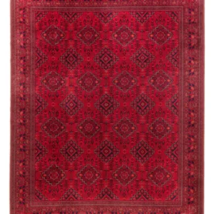 Afghansk teppe - 396 x 297 cm - rød