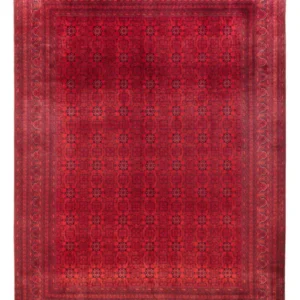 Afghansk teppe - 401 x 303 cm - rød