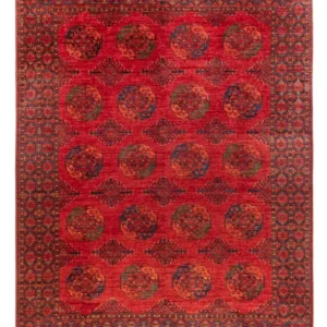 Afghansk teppe - 406 x 304 cm - rød