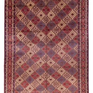 Afghansk teppe - 410 x 300 cm - mørk beige