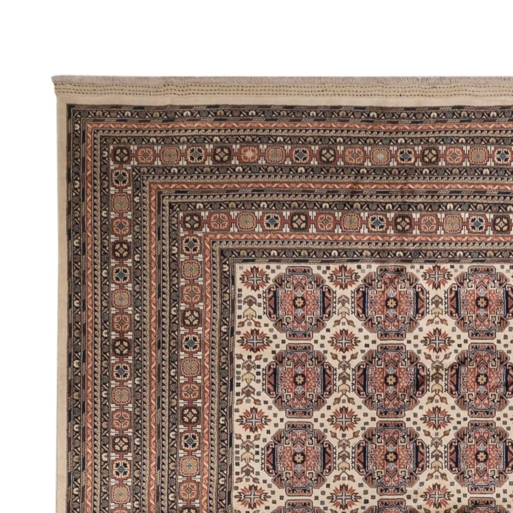 Afghansk teppe - 492 x 303 cm - mørk beige