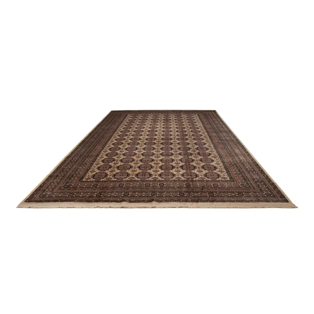 Afghansk teppe - 492 x 303 cm - mørk beige