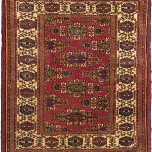Afghansk teppe - Bukhara - 106 x 94 cm - rød