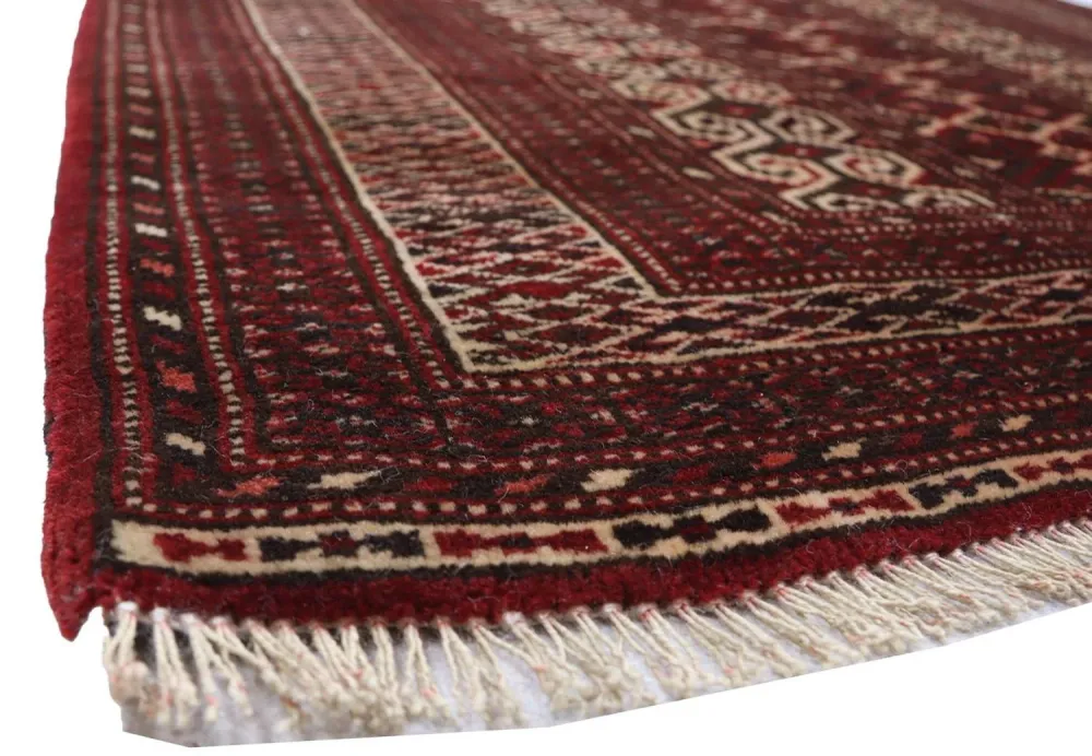 Afghansk teppe - Bukhara - 120 x 90 cm - mørk rød