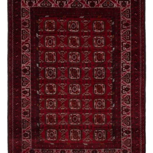 Afghansk teppe - Bukhara - 140 x 102 cm - mørk rød