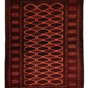 Afghansk teppe - Bukhara - 150 x 103 cm - mørk rød