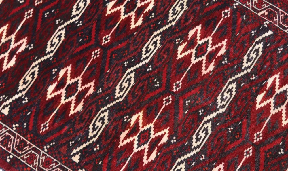 Afghansk teppe - Bukhara - 165 x 90 cm - mørk rød