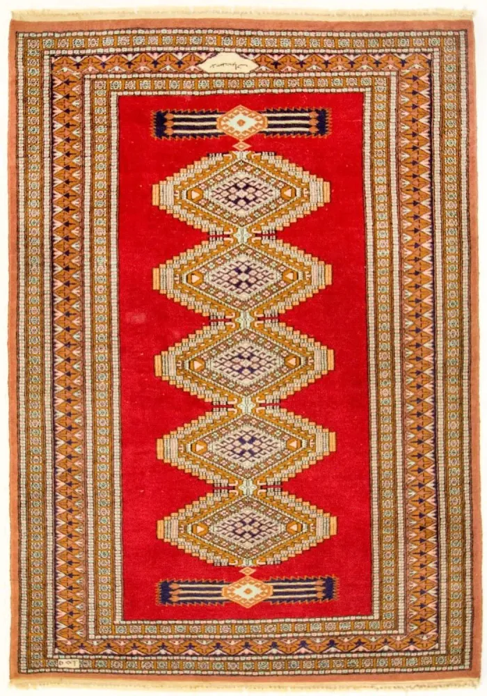 Afghansk teppe - Bukhara - 168 x 130 cm - rød