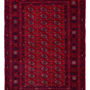 Afghansk teppe - Bukhara - 189 x 133 cm - mørk rød