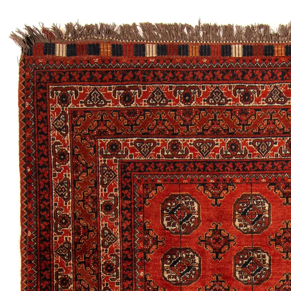 Afghansk teppe - Bukhara - 199 x 124 cm - mørk rød