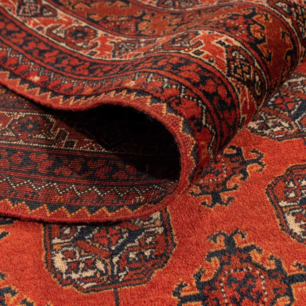 Afghansk teppe - Bukhara - 199 x 124 cm - mørk rød