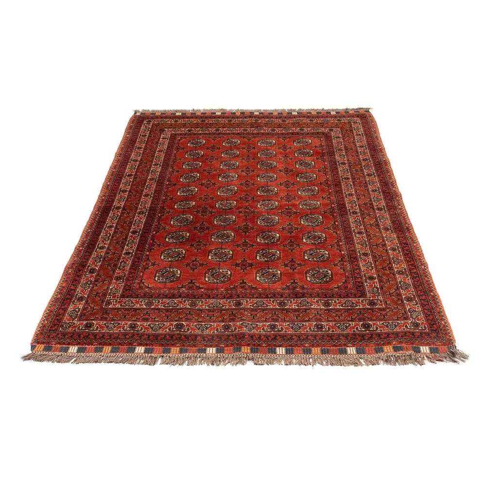 Afghansk teppe - Bukhara - 199 x 124 cm - mørk rød