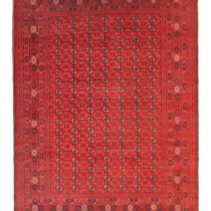 Afghansk teppe - Bukhara - 288 x 202 cm - mørk rød