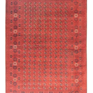 Afghansk teppe - Bukhara - 295 x 192 cm - mørk brun