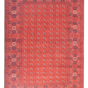 Afghansk teppe - Bukhara - 297 x 198 cm - mørk rød