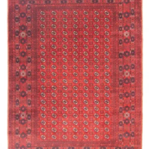 Afghansk teppe - Bukhara - 298 x 200 cm - mørk rød