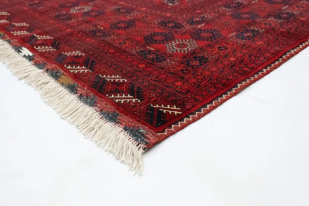 Afghansk teppe - Bukhara - 298 x 200 cm - mørk rød