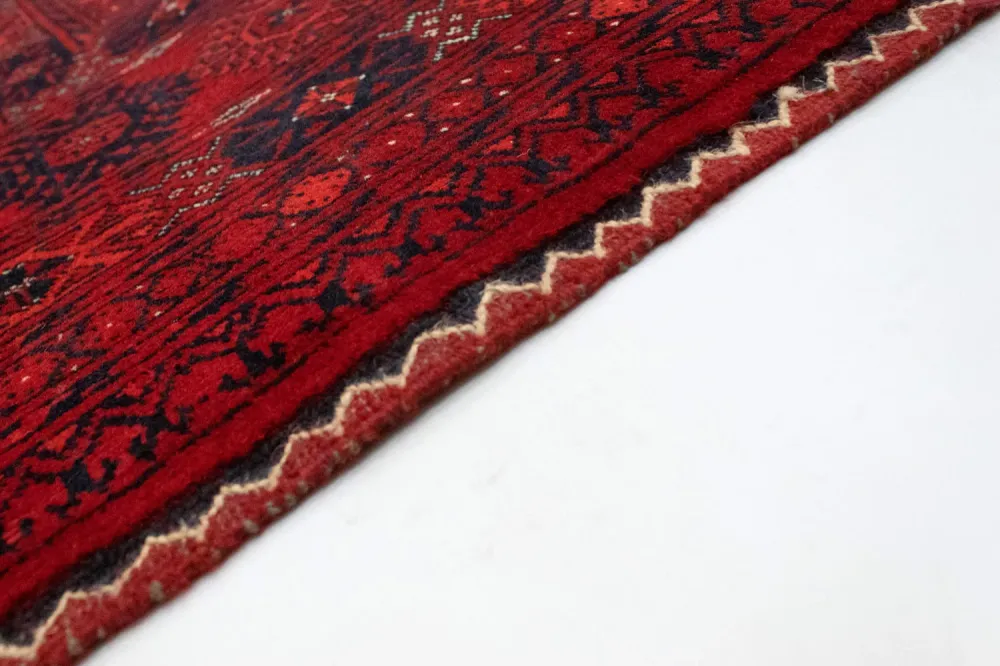 Afghansk teppe - Bukhara - 298 x 200 cm - mørk rød
